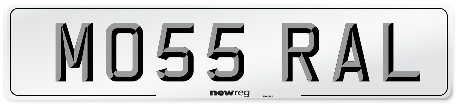 MO55 RAL Number Plate from New Reg